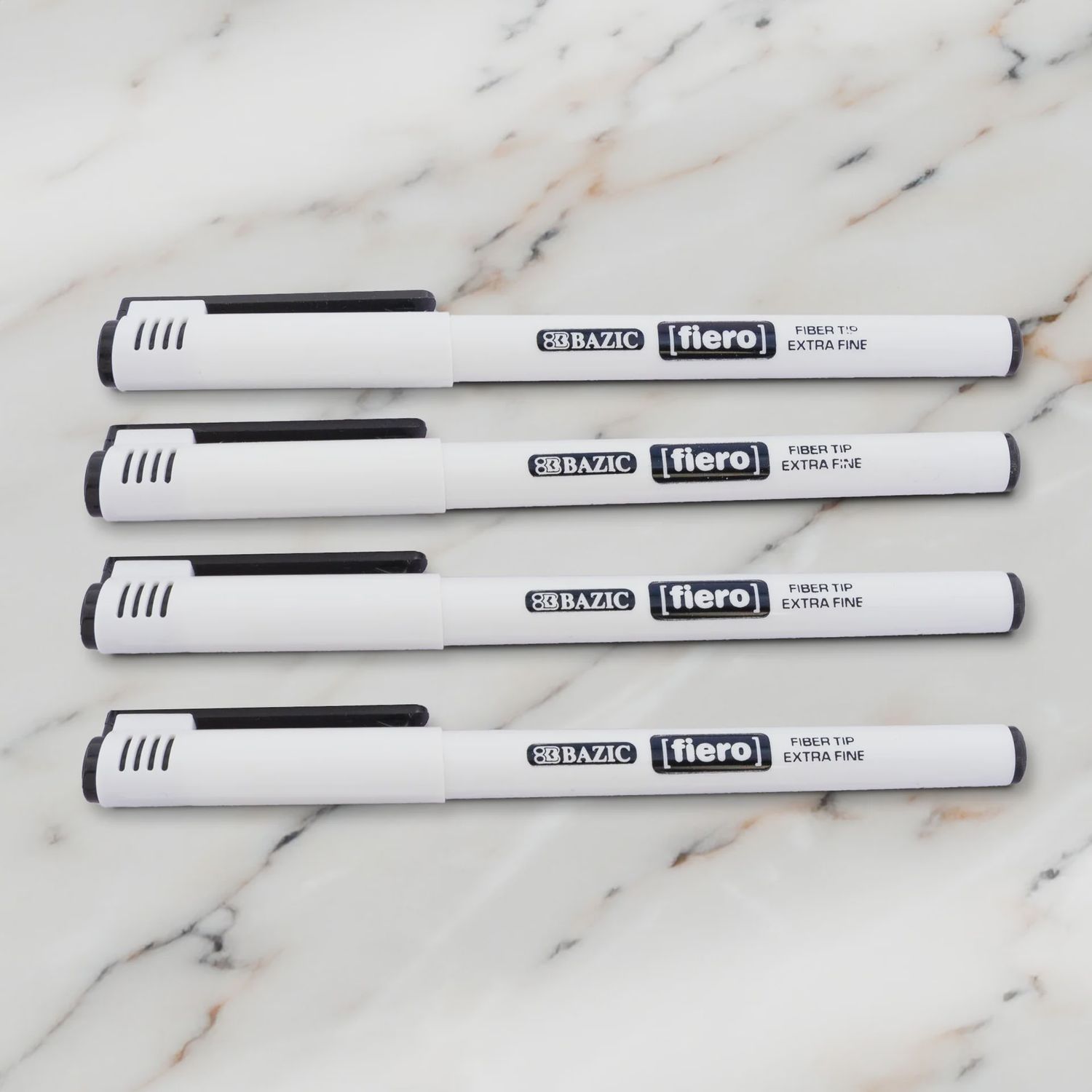 4pcs Fiber Tip Pens (Blue or Black)