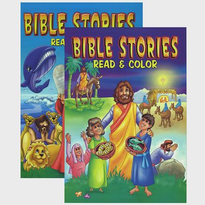 Bible Stories Read &amp; Color Book
