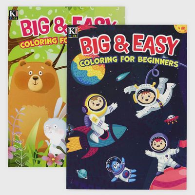 Big &amp; Easy Coloring for Beginners