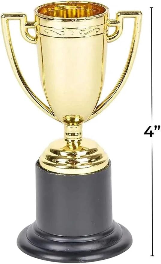 3pcs 4&quot; Gold Trophy Favors
