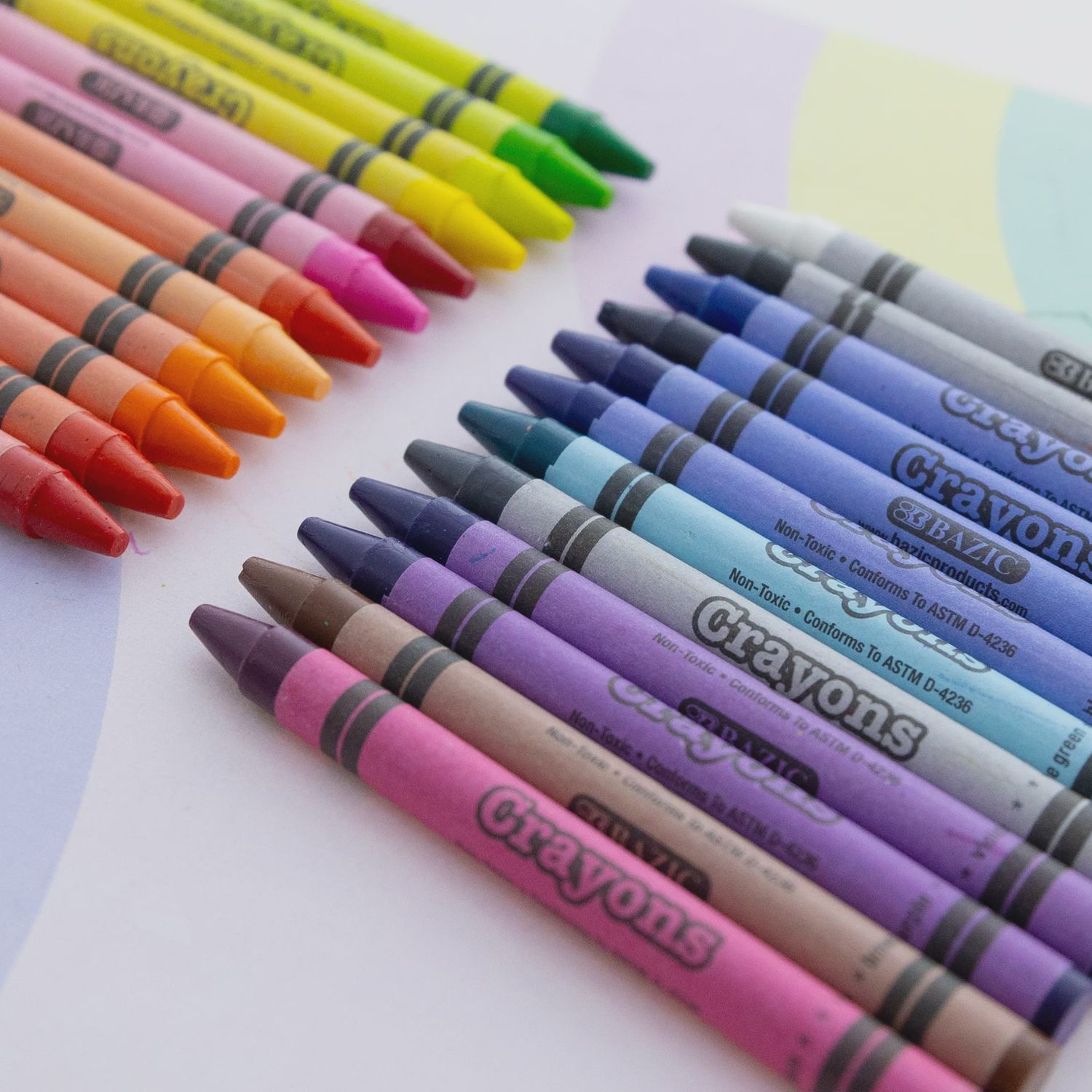 64pcs Premium Wax Crayons w/Sharpener