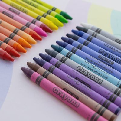 64pcs Premium Wax Crayons w/Sharpener