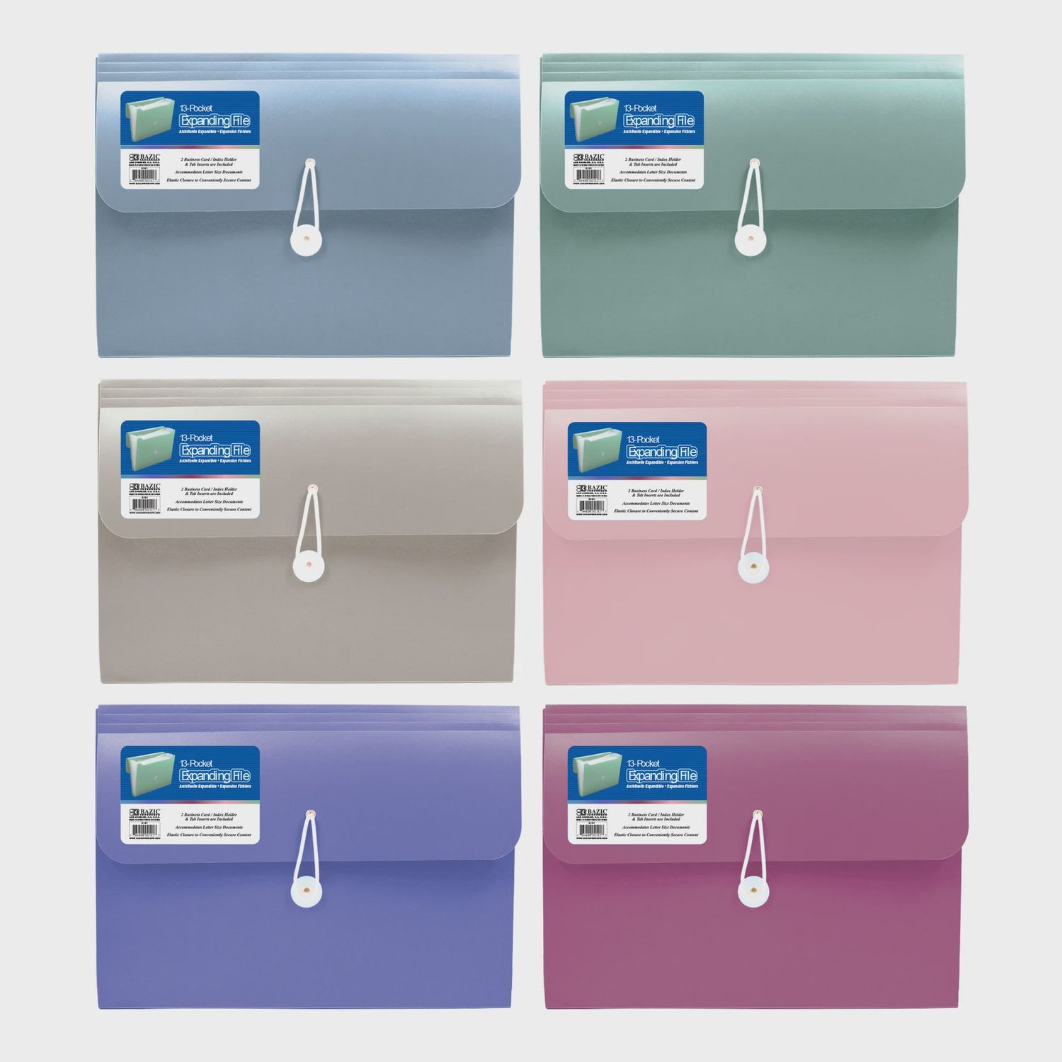 13pkt Expanding File A4/Letter