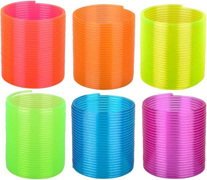 4pcs Assorted Stretch Emoticon &amp; Coil Spring Capsule Favors
