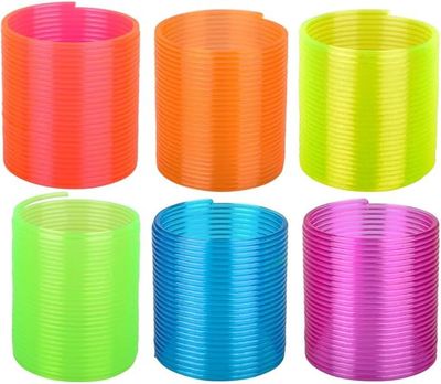 4pcs Assorted Stretch Emoticon &amp; Coil Spring Capsule Favors