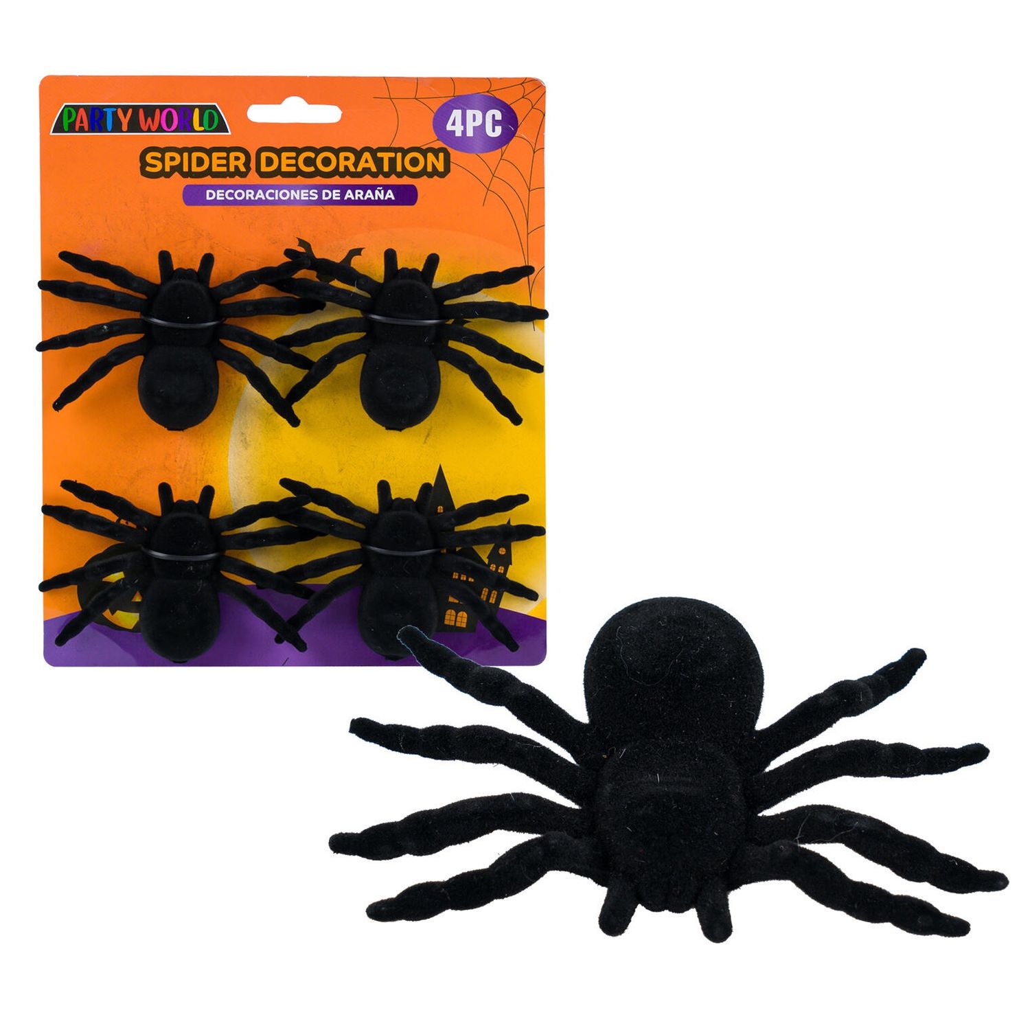 4pcs Spider Decorations