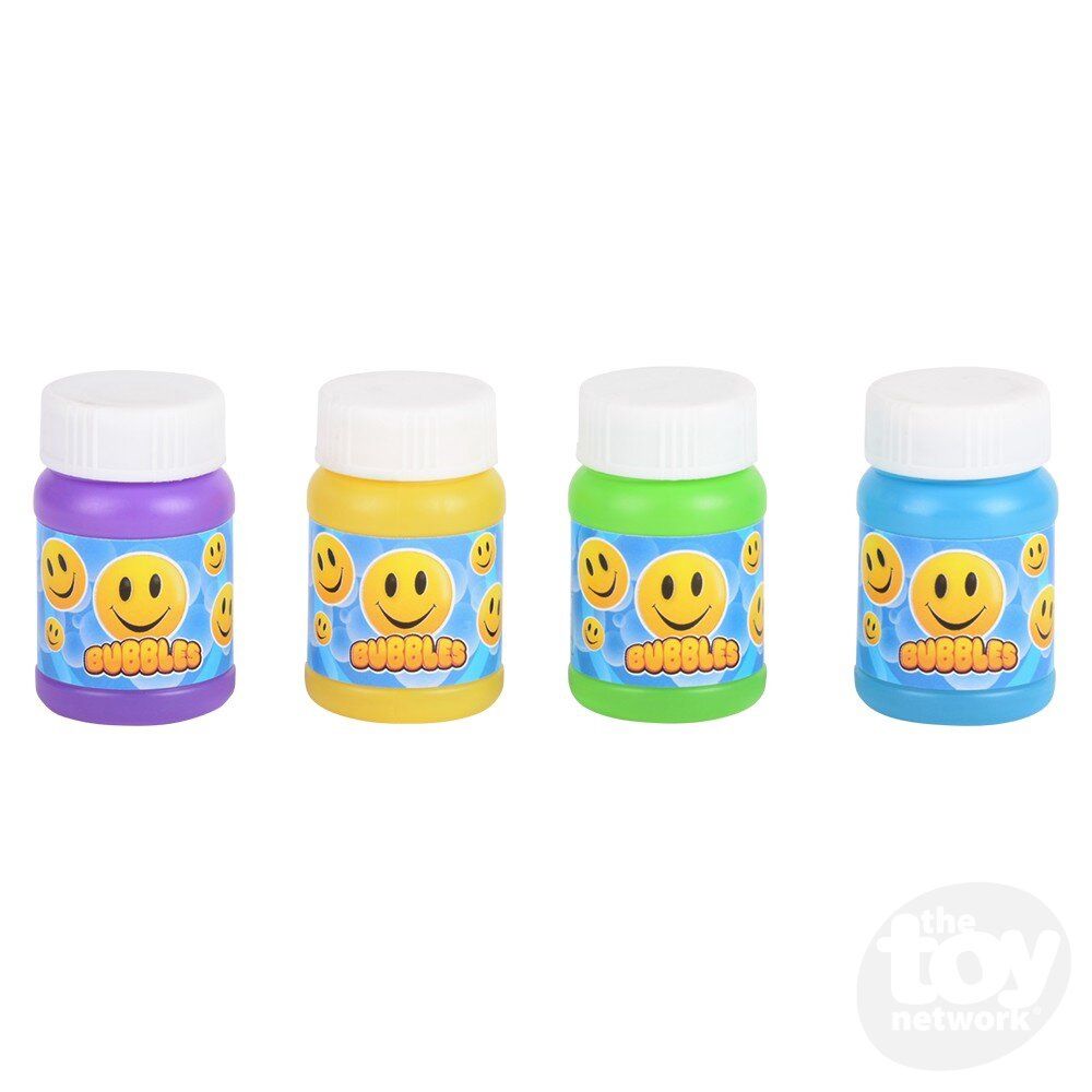 4pcs 1oz Smiley Face Bubbles