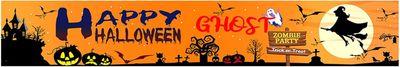 120&quot;x20&quot; Happy Halloween Banner