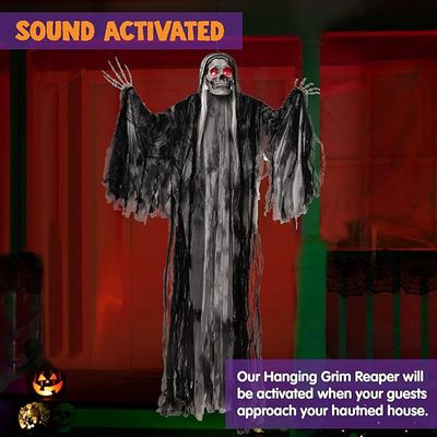 59&quot; Hanging Grim Reaper (Sound &amp; Movement)