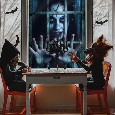 47"x31" Halloween Horror Curtain Background