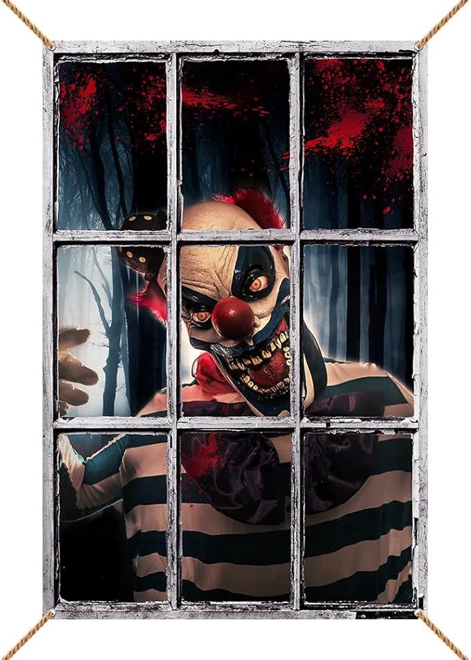 47.2&quot;x31.5&quot; Halloween Curtains Decorations Banner