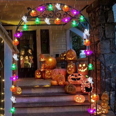 20ft 40 LED Pumpkin Ghost Spider String Lights (Indoor/Outdoor)