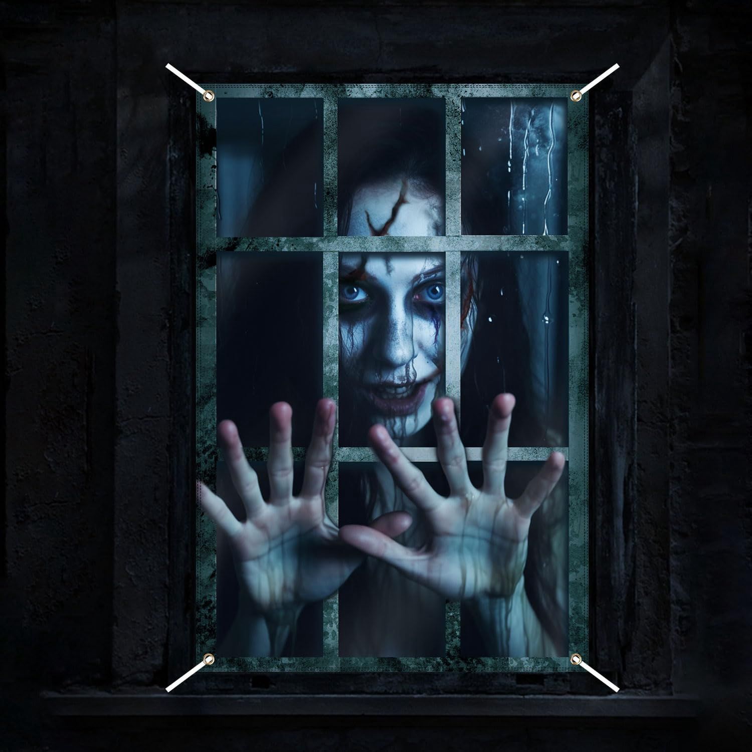47&quot;x31&quot; Halloween Horror Curtain Background