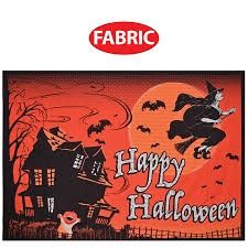 7ft Happy Halloween Fabric Backdrop