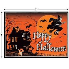 7ft Happy Halloween Fabric Backdrop