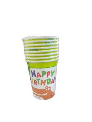 8 DINO PARTY 9OZ CUPS CLOSEOUT
