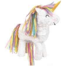 Rainbow Unicorn 3D Pull Piñata