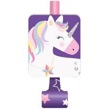 8pcs Unicorn Birthday Blowouts