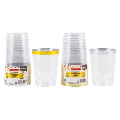 6pcs 10oz Plastic Tumblers