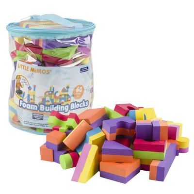 60pcs Foam Building Blocks