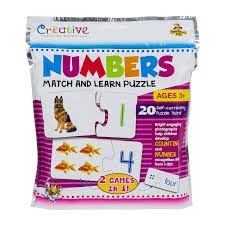Creative Teaching Materials Watch &amp; Learn Puzzles (Assortment), Type: Numbers