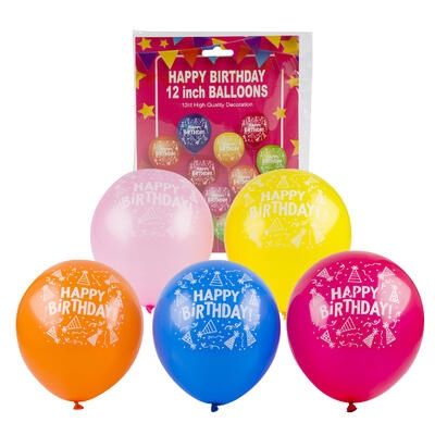 12pcs 12&quot; Happy Birthday Balloons