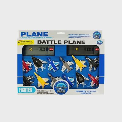 14pcs Toy Jet Fighter with Launch Pad Set
