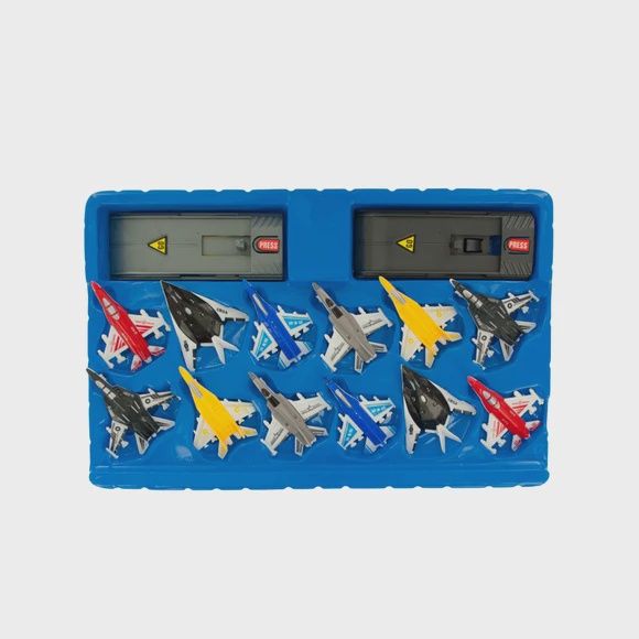 14pcs Toy Jet Fighter with Launch Pad Set
