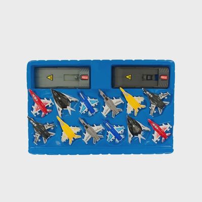 14pcs Toy Jet Fighter with Launch Pad Set