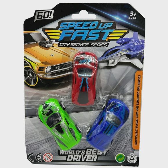 3pack Race Car Toys Set