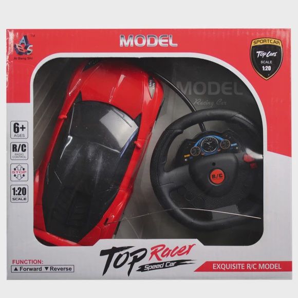 2 Direction Top Race Remote Control Car, Color: Red