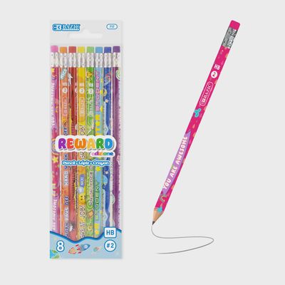 8pcs Reward Pencils (Pencils Stationery)