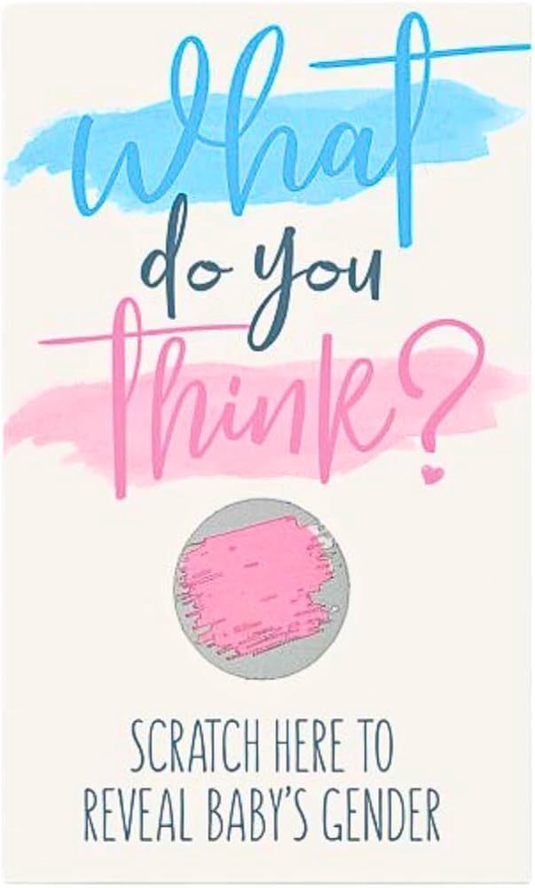 10pcs Gender Reveal Scratch Offs (Girl/Boy), Color: Pink