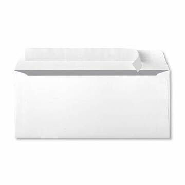 4 1/8" x 9 1/2" Envelopes, Color: White