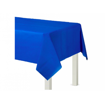 54"x108" Rectangular Plastic Tablecover (Royal Blue)