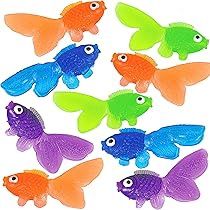 8pcs Vinyl Gold Fish Toys (Party Favours)