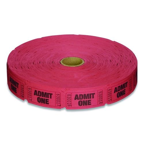 Admit One Tickets (Approximately 2000pcs), Color: Red