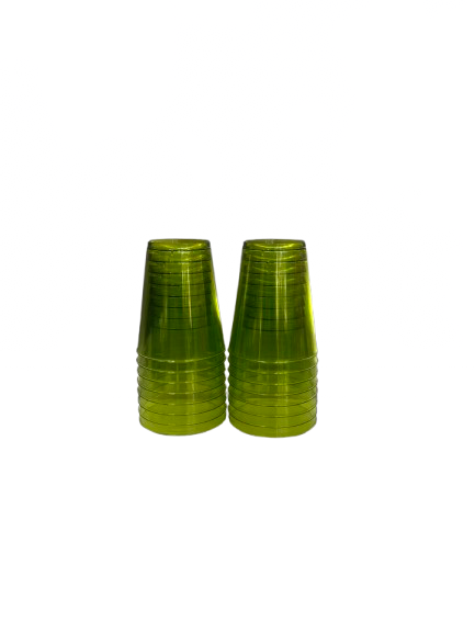 2.5oz 16pcs Mini Shot Glasses, Color: Green