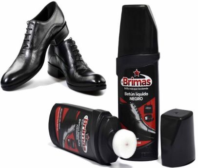 BRIMAS Liquid Shoe Polish, Color: Black