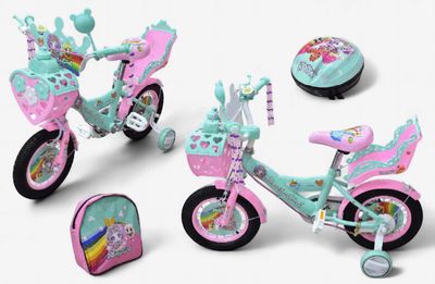 12" Pink &amp; Teal Bicycle (Accessories)
