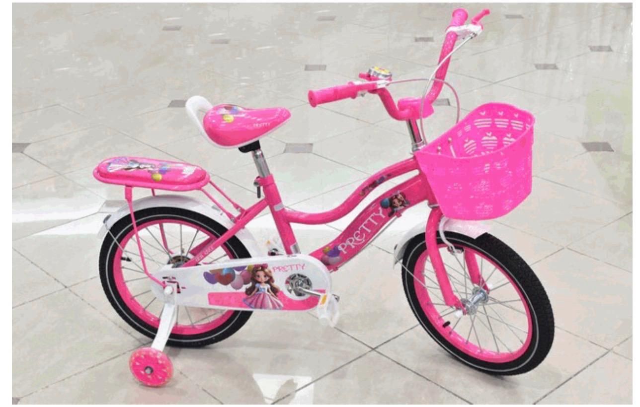 16" Pretty Girls Bicycle (No Accessories), Color: Pink