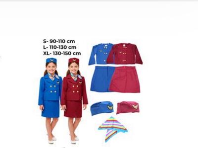 Airhostess with Scarf Costume