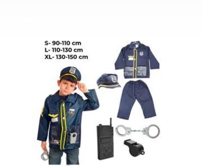 Police with Accessories Costume