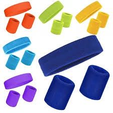 3pcs Headband &amp; Sweatband Set