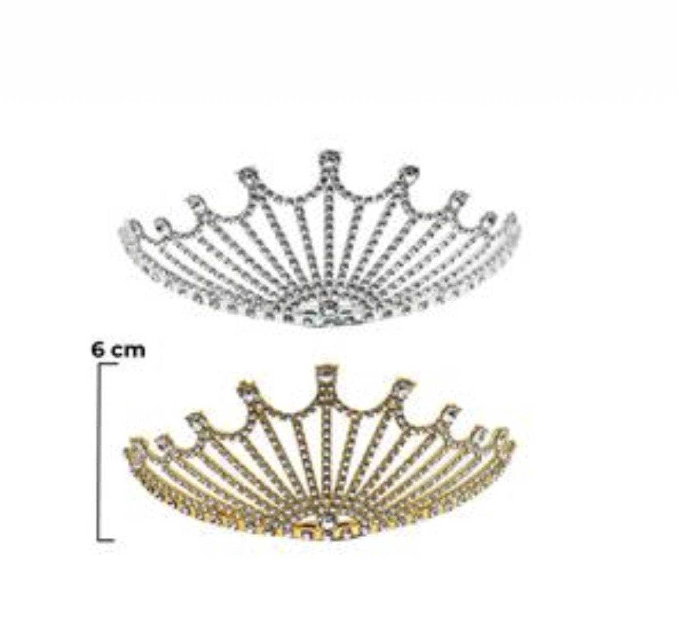 6cm Metal Tiara 1269