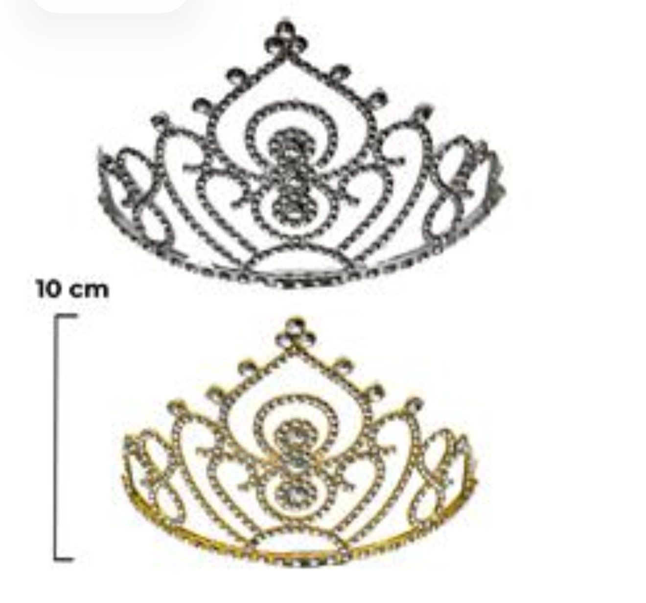 10cm Metal Tiara 1261