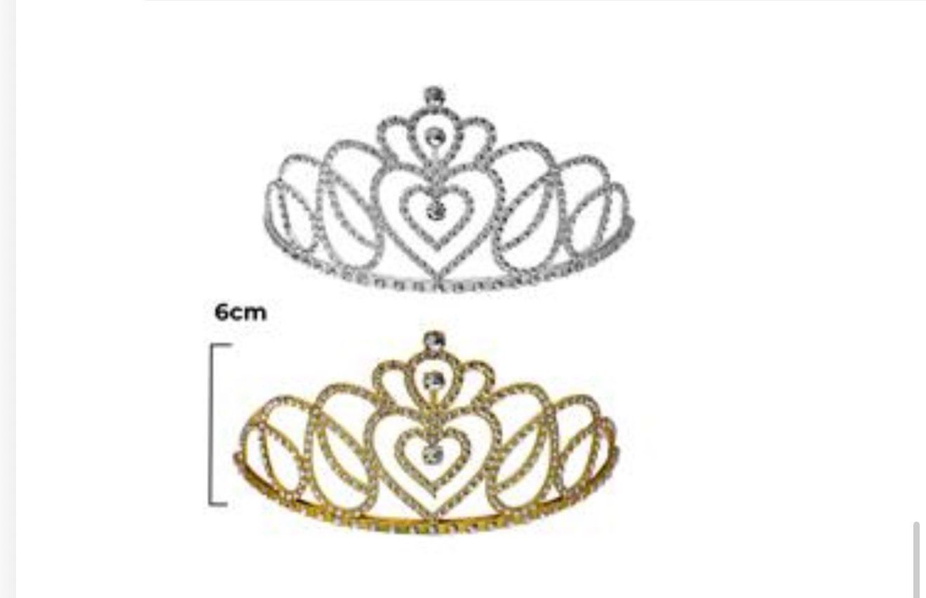 6cm Metal Tiara 1270