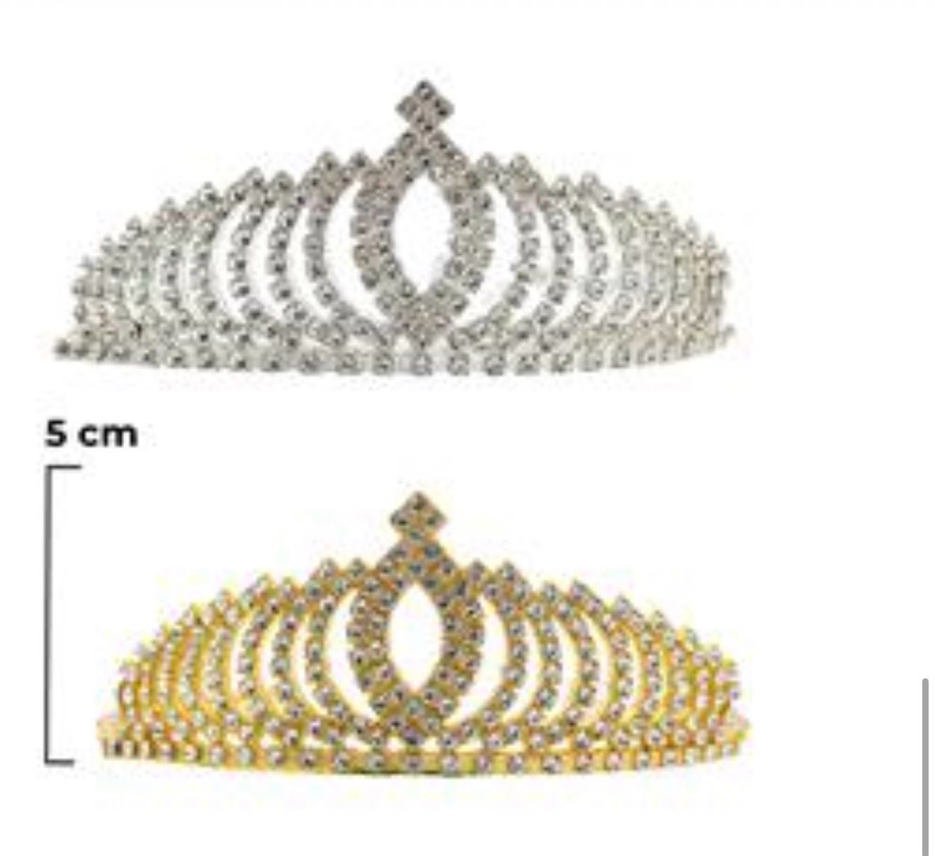 5cm Metal Tiara 1254