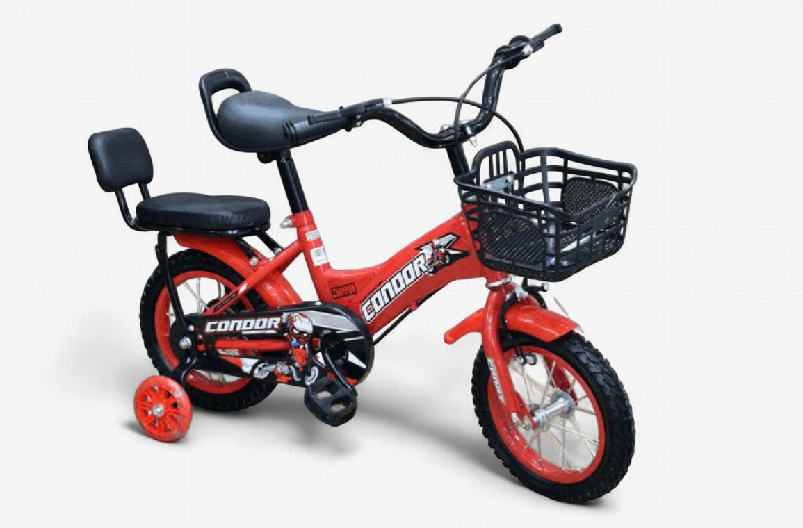 12" Condor Bicycle with Basket (Red)