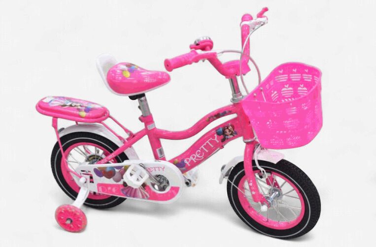 12" Pretty Girl Bicycle (No Accessories), Color: Pink